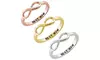 Sterling Silver "BEST MOM" Infinity Rings