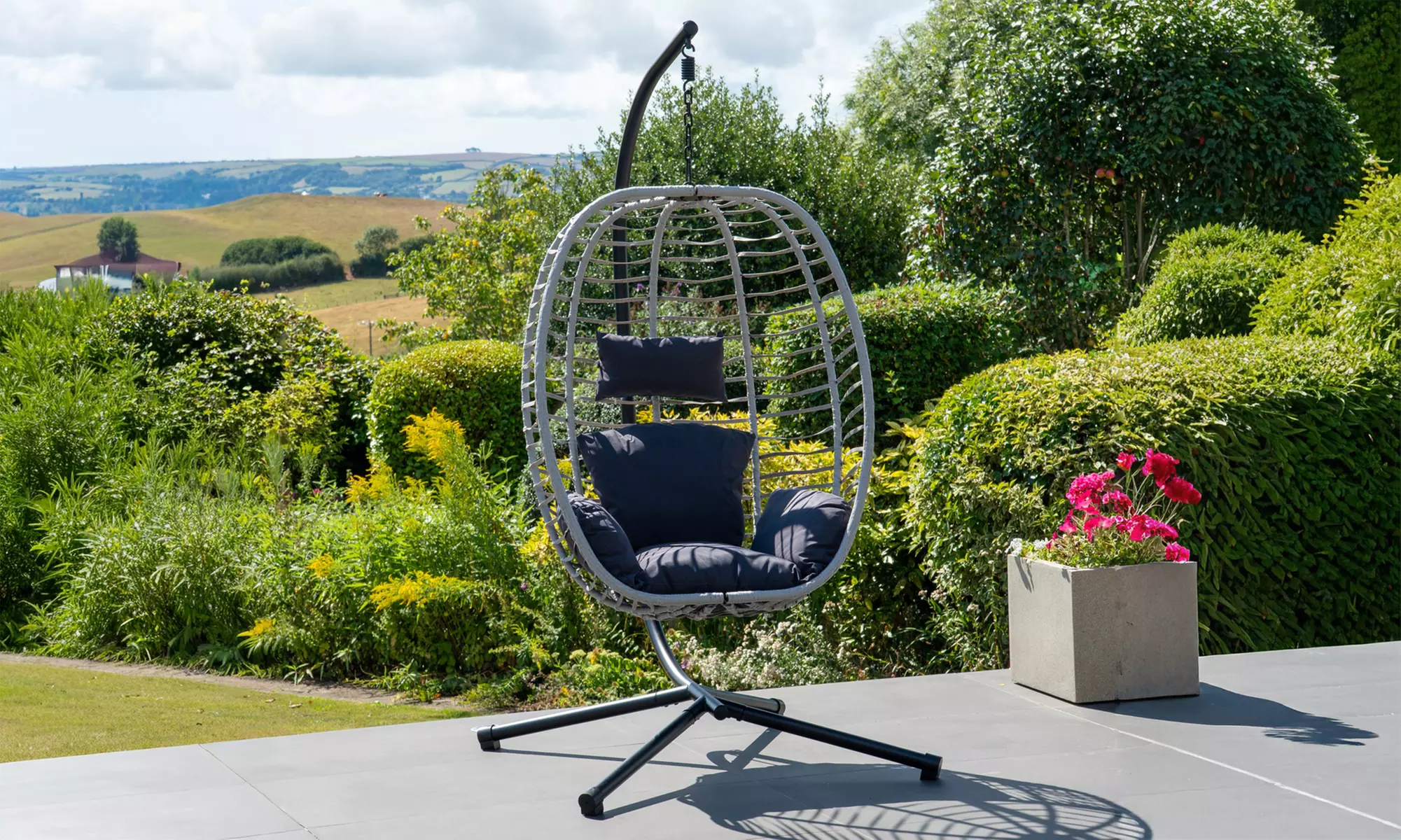 Artemis Home Wilton Outdoor Hanging Egg Pod Chair