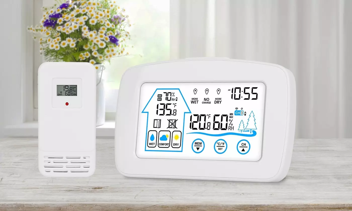 iMounTEK Smart Wireless Weather Station with Indoor Outdoor Temp Humidity Sensor