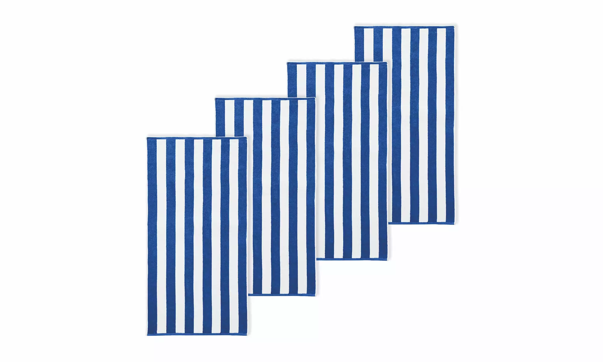 4 Pack Premium Cotton Cabana Beach Towel
