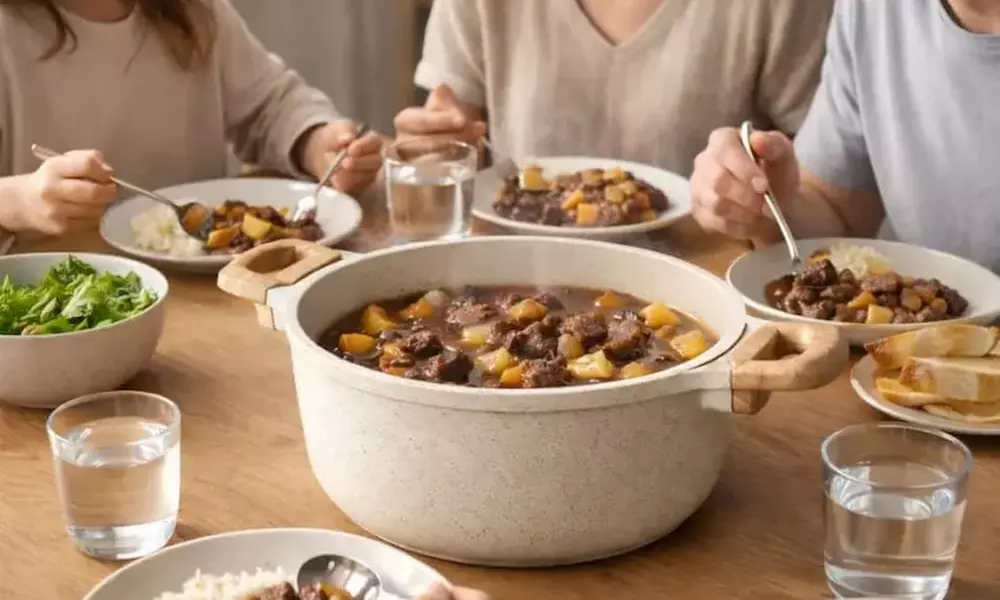 Juego de ollas con tapas de cristal de Just Perfecto