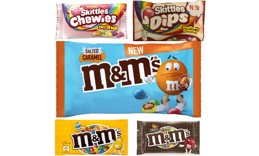 Image 1: Assorted M&M's and Skittles