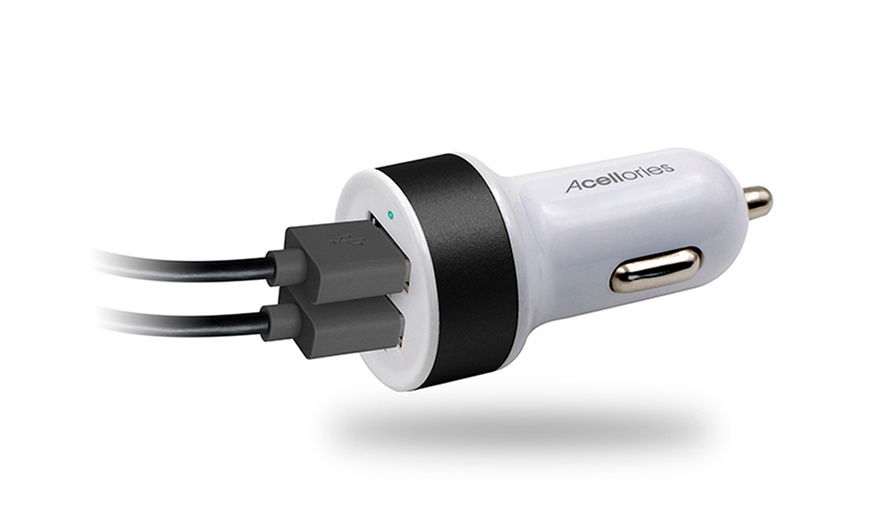 Image 15: 2 USB Car Chargers