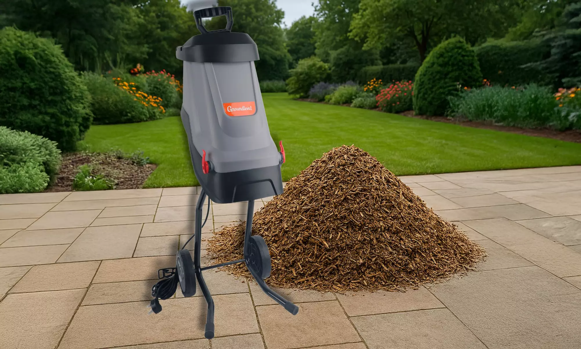 2600W Electric Branch Shredder with 50L Collection Bag