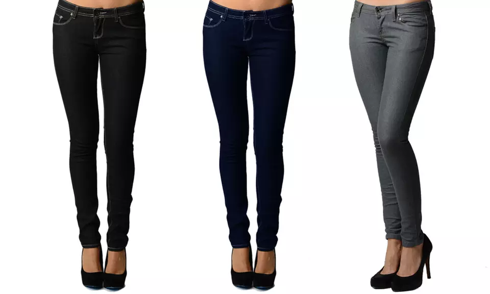 Women's Skinny Stretchy Jeans - Primary Image