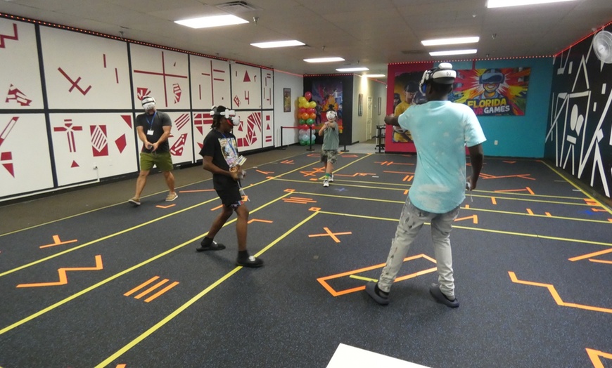 Image 1: Up to 34% Off Free Roaming VR Experience at Florida VR Games