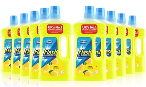 Pack of 10 Flash All Purpose Liquid Fresh Lemon 1L