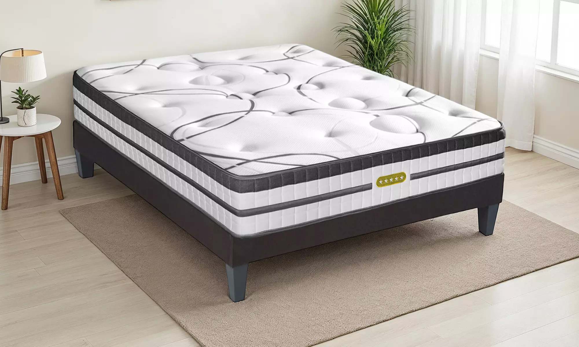 Matelas "Concorde" à mémoire de forme et ressorts ensachés