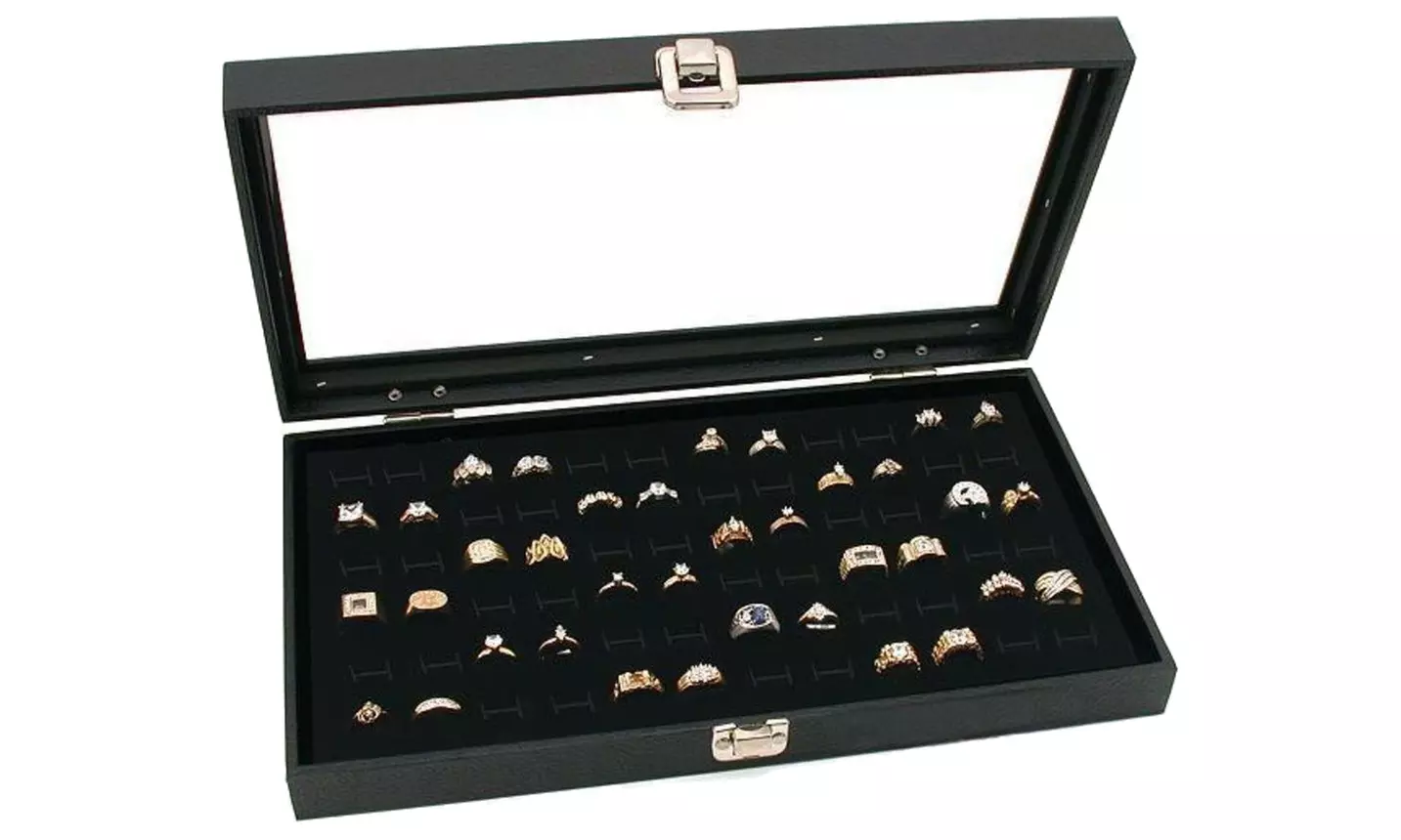 Glass-Top Ring Display Case - Primary Image