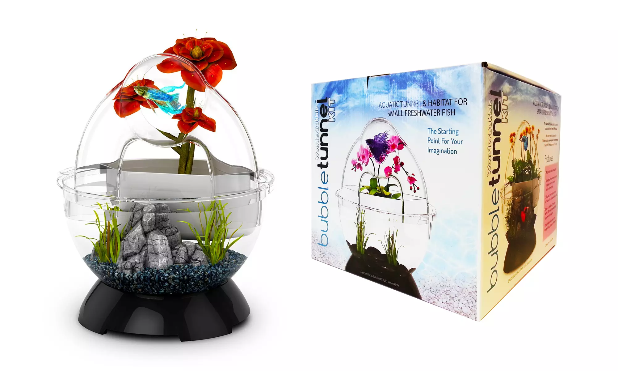 BioBubble Fish Tank with Bubble Tunnel - Second Medium