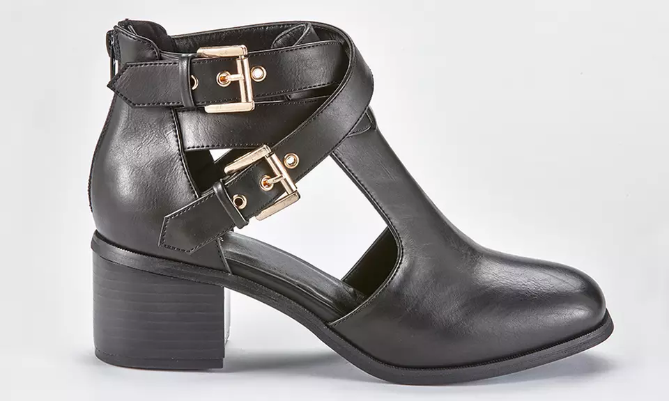 Olive Street Women's Buckle Bootie (Size 6.5) - Primary Image