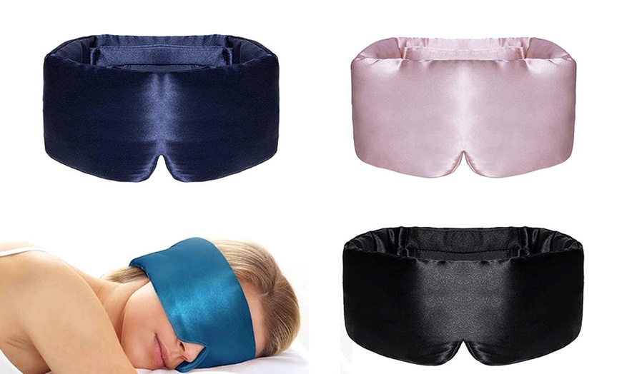 Image 1: Face-Hugging Padded Sleeping Eye Mask