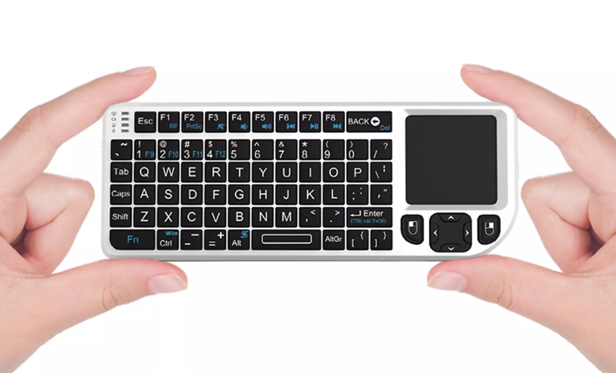 Favi Mini Handheld Wireless Multimedia Keyboard with Mouse Touchpad - Second Medium