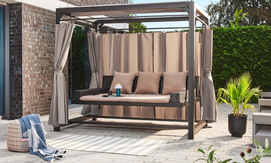 Image 1: Pergola "Provence" avec banquette suspendue de Home Deluxe