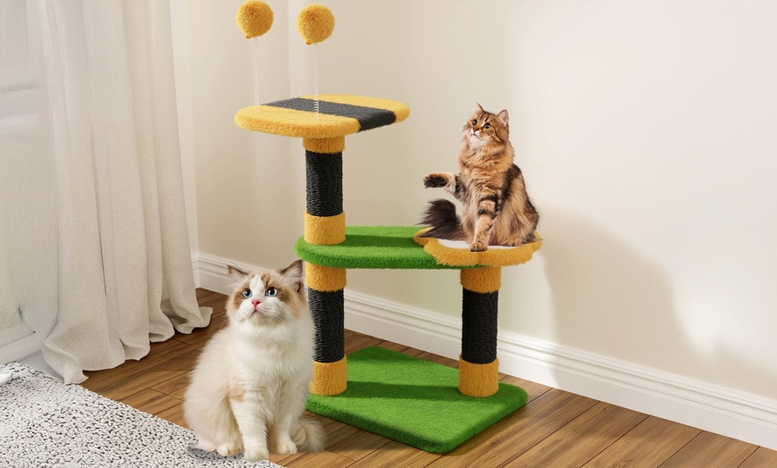 Image 18: 70, 79 or 131cm Multi Level Indoor Cat Tree