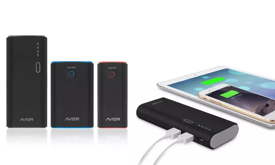 Avier 4000mAh, 6000mAh, or 10,000mAh Portable Battery Packs for Smartphones and Tablets from $14.99 to $29.99 - Primary Image