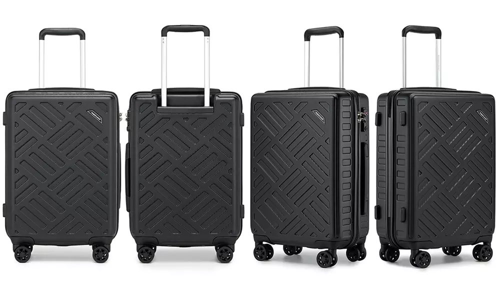 1 or 3 harde koffers met geometrisch patroon