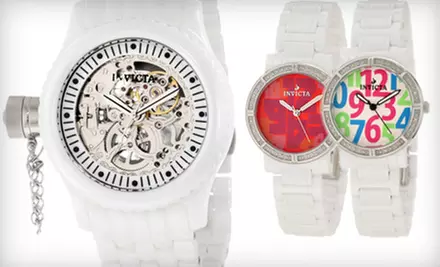 $99 for an Invicta Women's or Unisex Ceramic Watch (Up to $1,495 List Price). Free Shipping. Multiple Styles Available. - Primary Image