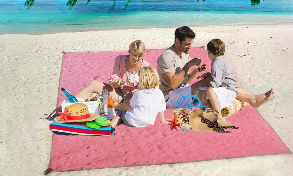 1 ou 2 tapis de plage anti-sable de 150x200 ou 200x200 cm - Primary Image