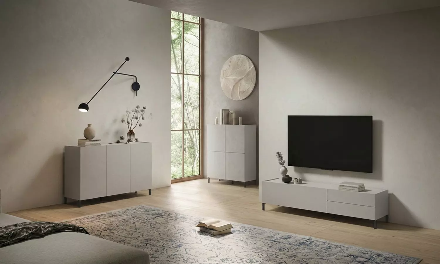 Wohnzimmermöbel Solaria: Kommode, TV-Schrank oder Highboard