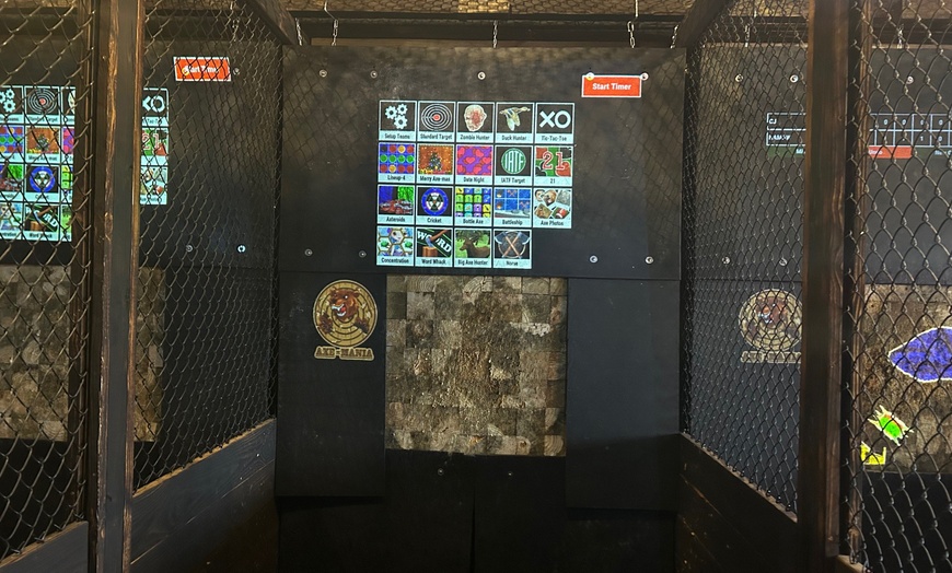 Image 2: Group Axe Throwing Experience Upto 2 to 8 People at Axe Mania