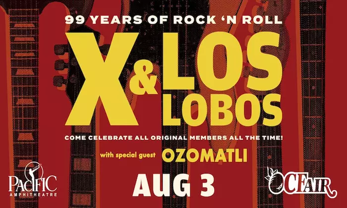OC Fair: X & Los Lobos w/ Ozomatli on August 3 at 6:30 p.m.