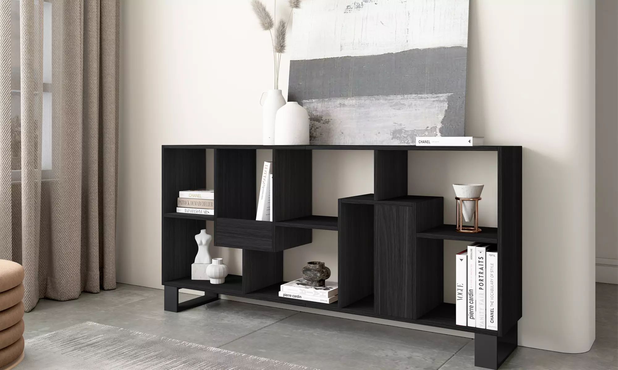 Estantería librería multiposición de diseño