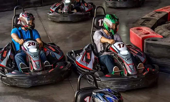 Two or Four Kart Races with Helmet Rental for One or Two at Octane Raceway (Up to 54% Off)   - Primary Image