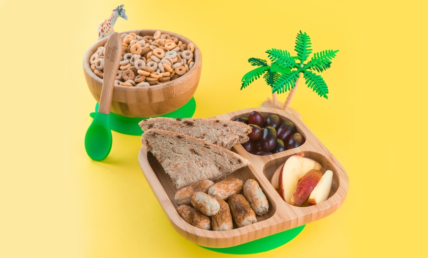 Image 11: Children's Bamboo Feeding Set