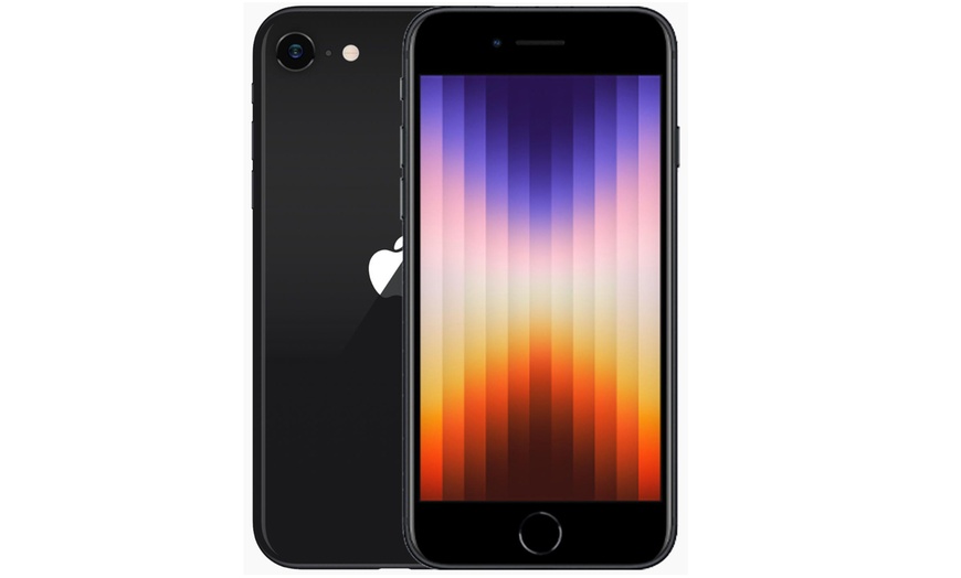 Image 1: Refurbished Apple iPhone SE 2022 64GB Midnight