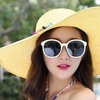 Image 6: Women's Wide Brim Beach Sun Straw Hat