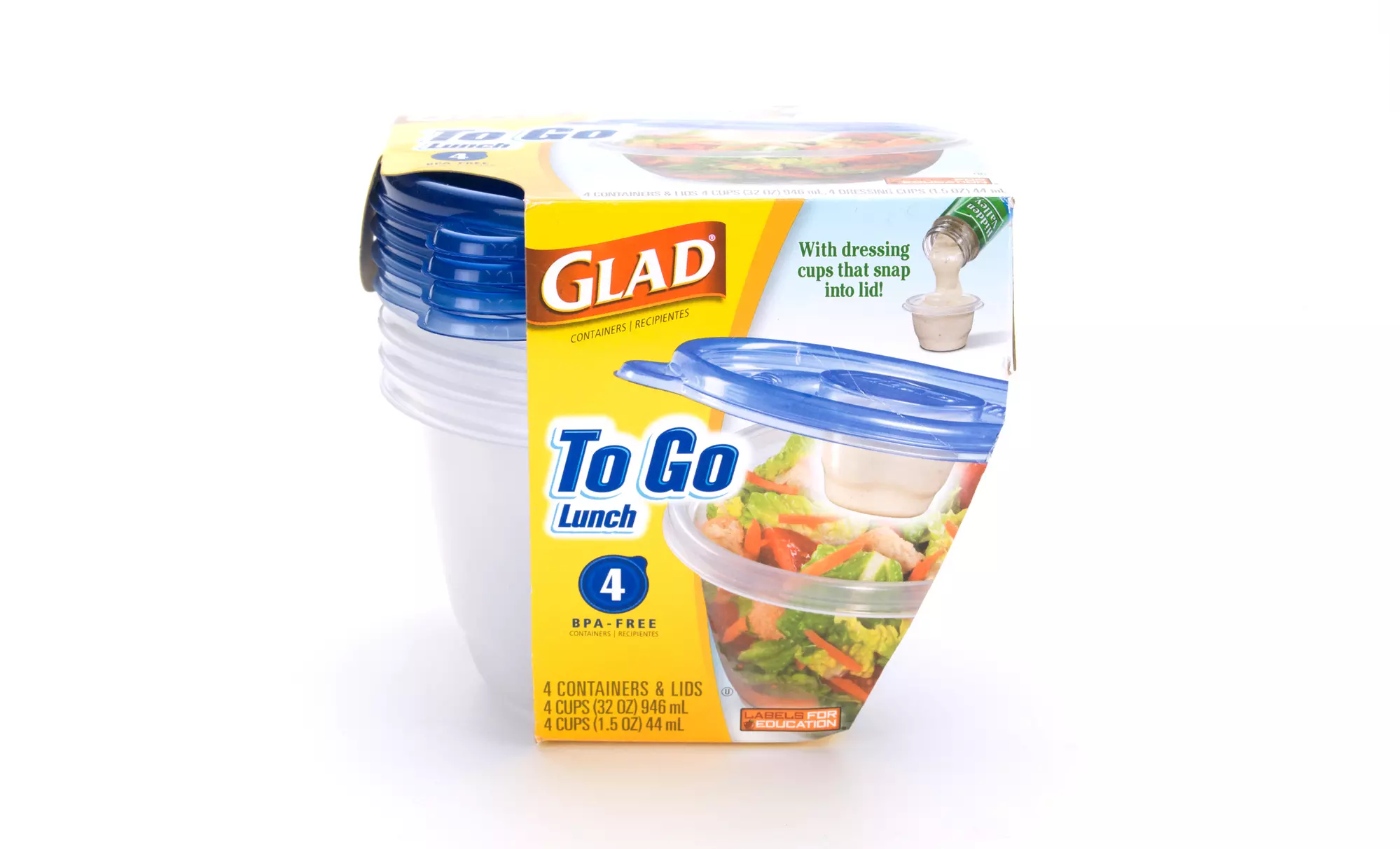 Glad To-Go Lunch Containers; 6-Pack of 4ct. Cases + 5% Back in Groupon Bucks - Primary Image