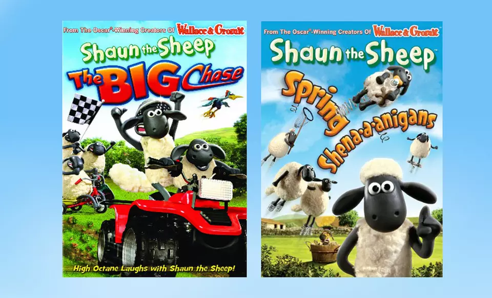 Shaun the Sheep 3-DVD Bundle. Free Returns. - Second Medium