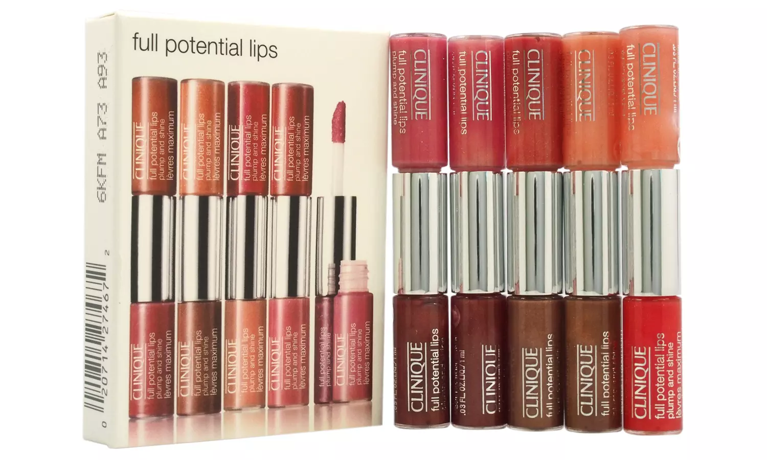 Clinique Full Potential Lips Mini Duo Lip Gloss Set (5-Piece) - Primary Image