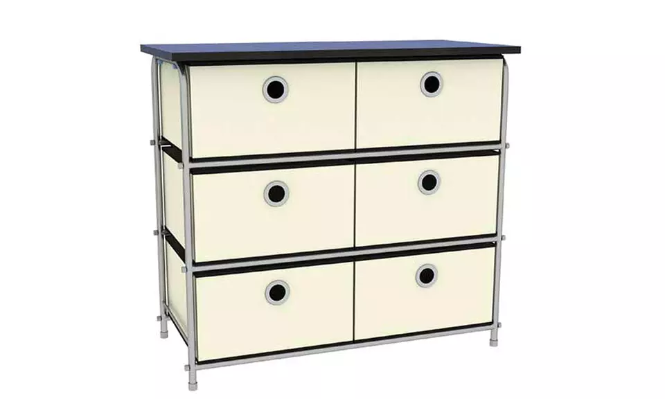 Home Basics Non-Woven Fabric Chest (4 or 6 Drawers) - Second Medium
