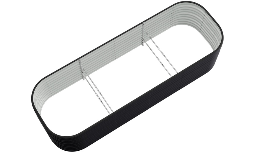 Image 4: Open-Bottom Galvanised Steel Raised Garden Bed