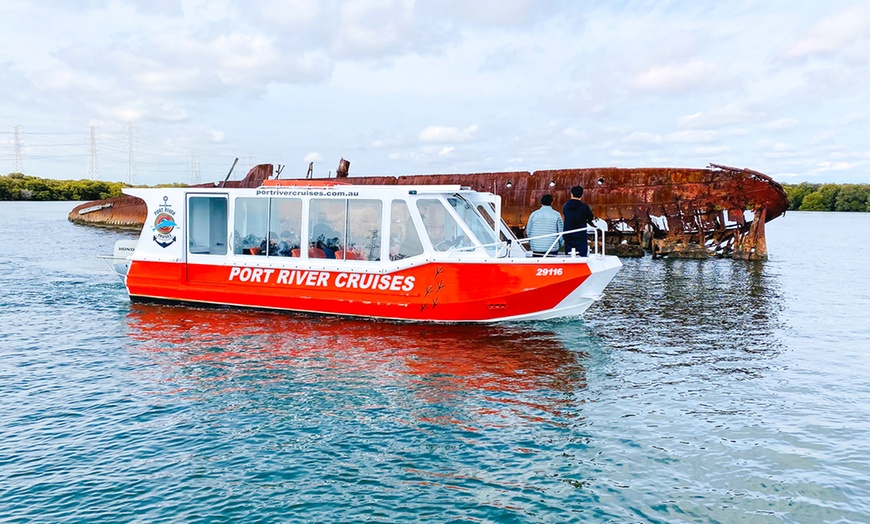 Image 1: 90-Minute Port River Dolphin & Ships Graveyard Cruise