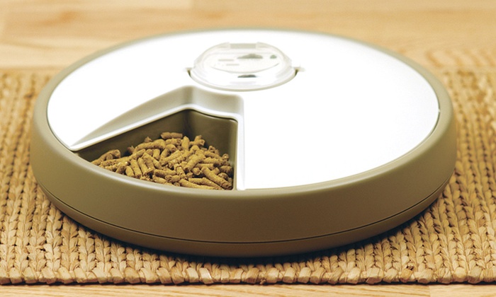 6 Day Automatic Pet Feeder Groupon Goods