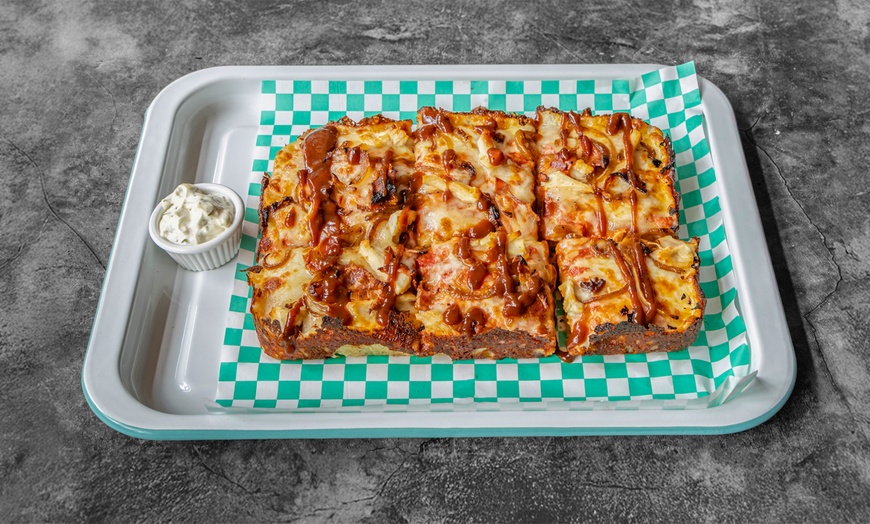 Image 4: Any Detroit-Style Pizza & 2 Sides for 1 or 2 Pizzas & 4 Sides for 2