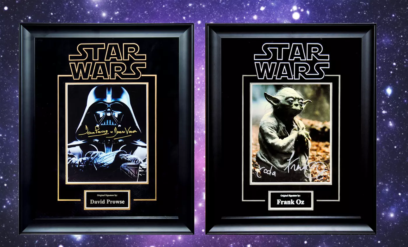 Star Wars Autographed Framed Collectible Photo Memorabilia. Multiple Photos Available. Free Returns. - Primary Image