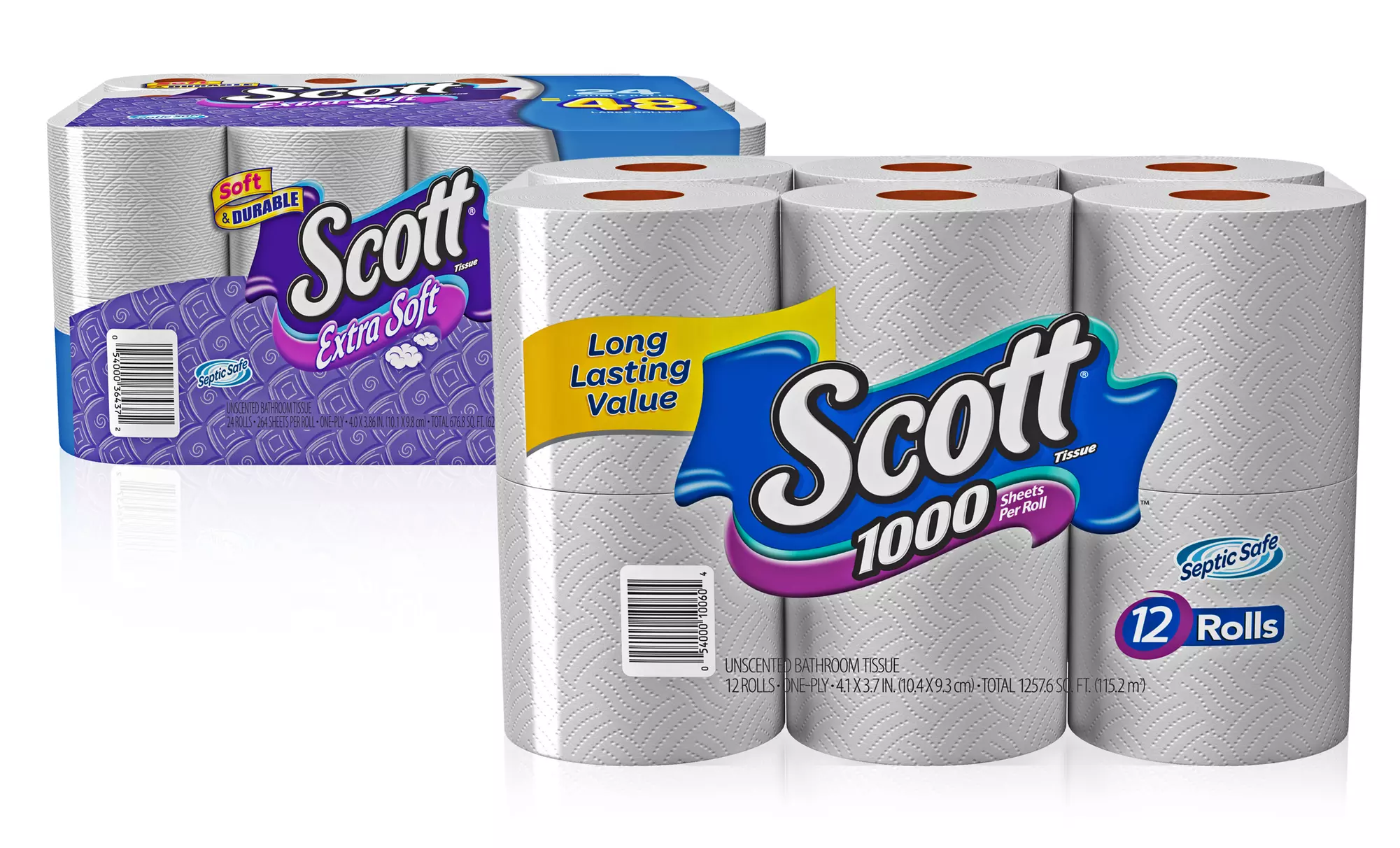 Scott 1000Ct. (12-Roll) or Scott Extra Soft Toilet Paper 264Ct. (24-Roll) + 5% Back in Groupon Bucks from $9.99–$21.99   - Primary Image