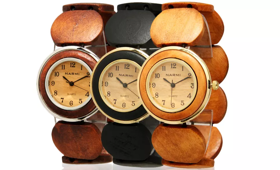 Narmi Stretch Wooden Watches - Primary Image
