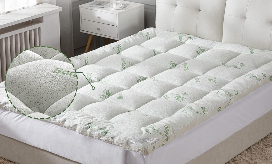 Image 6: Sampur Bamboo Matratzen-Topper in 2 Stärken