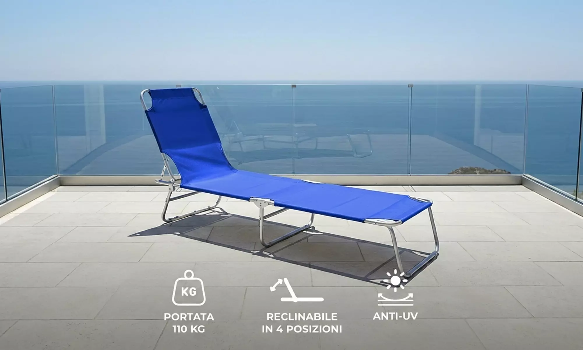 Coppia di lettini prendisole Valparaiso