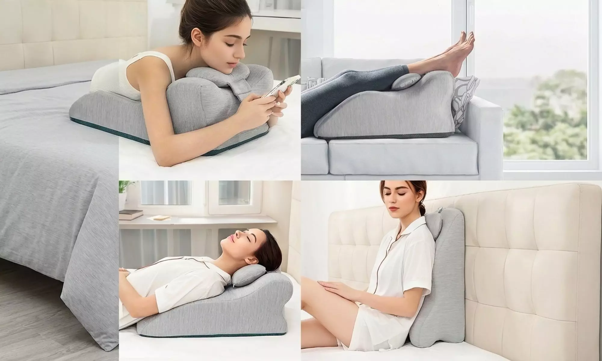 Ergonomisch kussen van traagschuim om te zitten of liggen