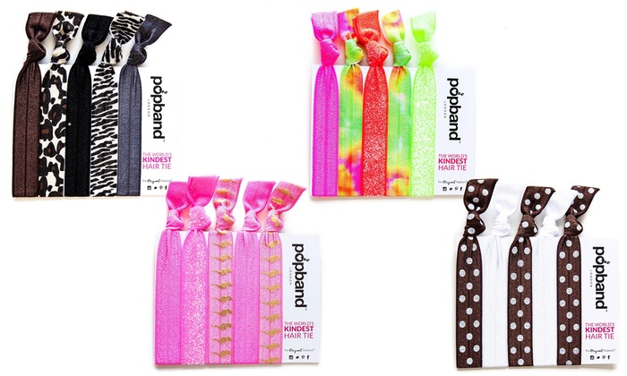 Two Or Four Popband Hair Tie Sets Groupon