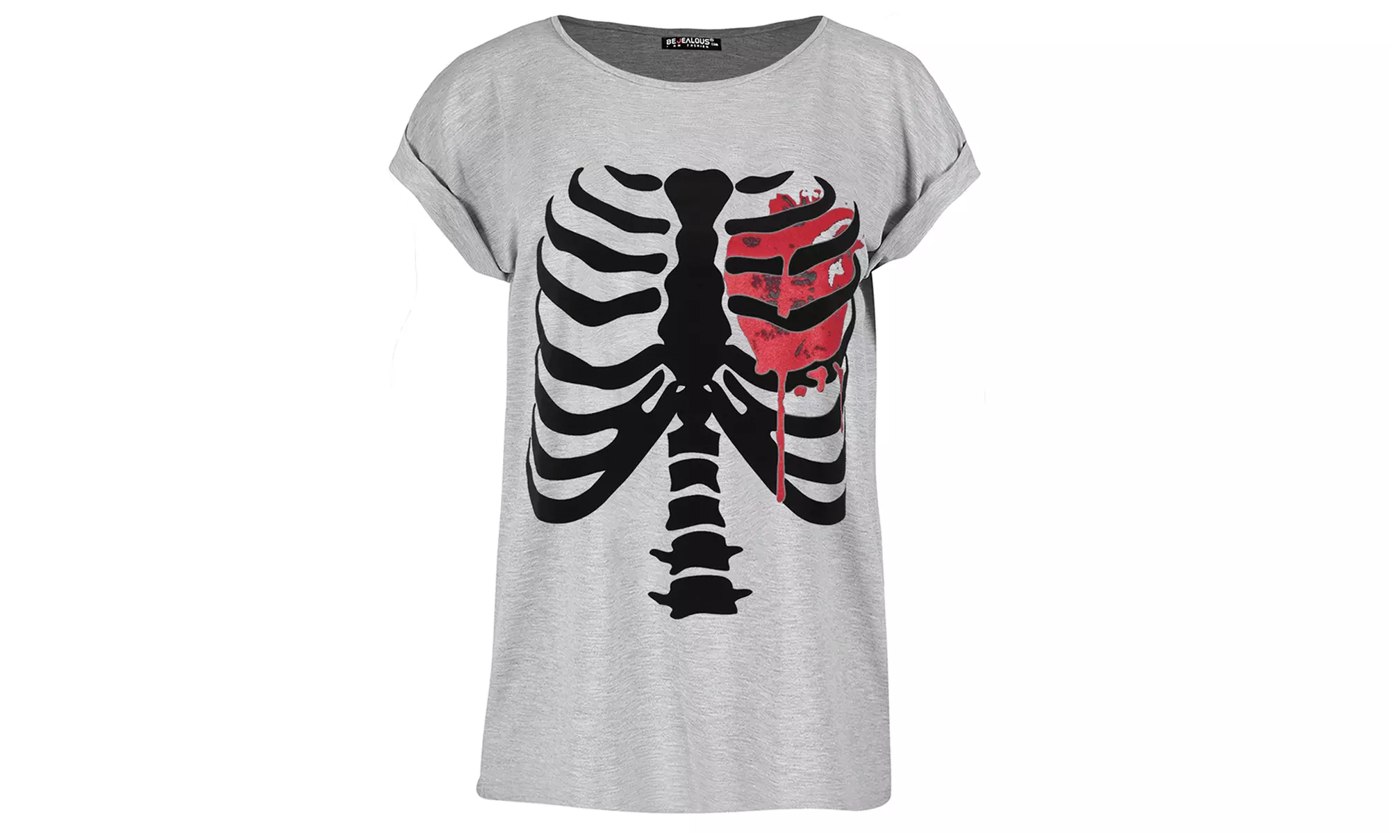 T-Shirt da donna con fantasia scheletro, disponibile in 3 colori e 5 taglie - Image 5