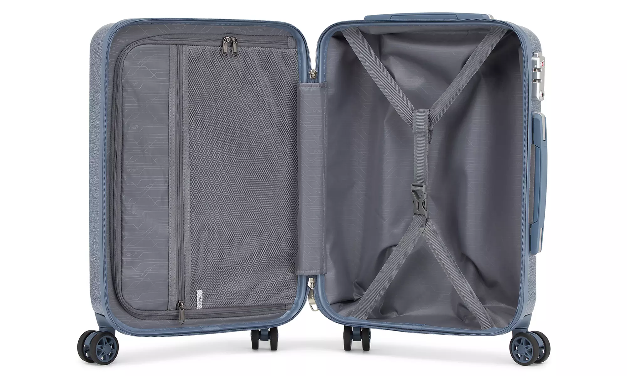1x oder 3x KONO Hartschalen-Reisekoffer