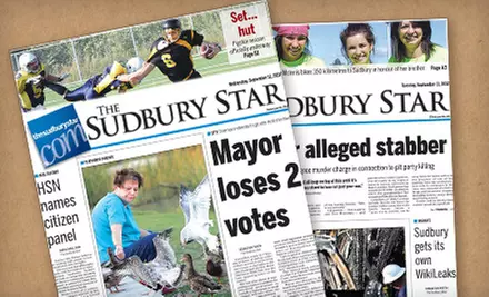 $114.99 for 12-Month Monday–Saturday Subscription to The Sudbury Star ($231.34 Value) - Primary Image