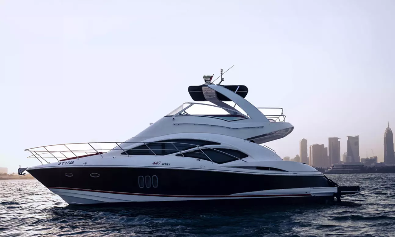 Luxury 50 Ft Yacht Cruise for Up to 15 Guests in Dubai Marina